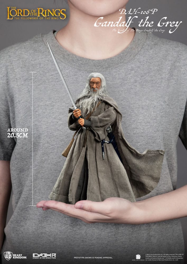 El Señor de los Anillos Figura Dynamic 8ction Heroes 1/9 Gandalf the Grey 21 cm