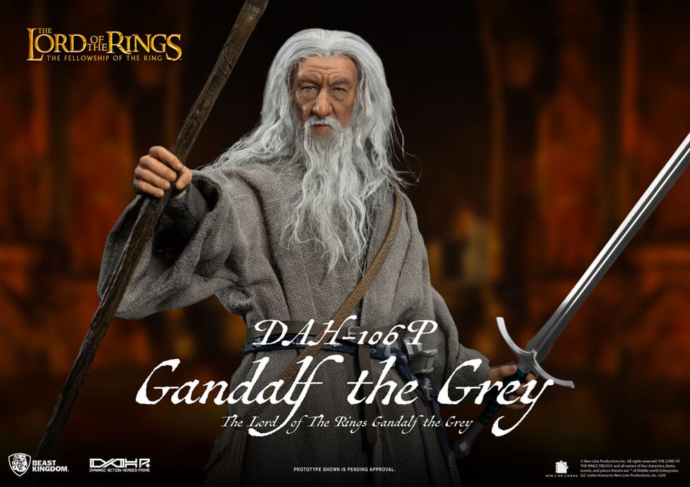 El Señor de los Anillos Figura Dynamic 8ction Heroes 1/9 Gandalf the Grey 21 cm