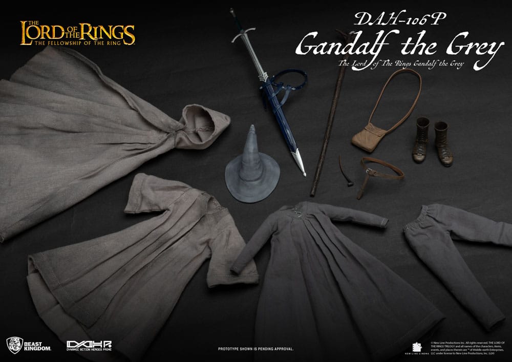 El Señor de los Anillos Figura Dynamic 8ction Heroes 1/9 Gandalf the Grey 21 cm