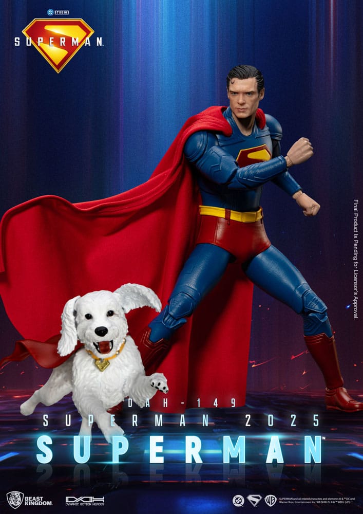 Superman (2025) Figura Superman & Krypto 21 cm