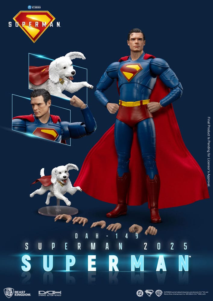 Superman (2025) Figura Superman & Krypto 21 cm