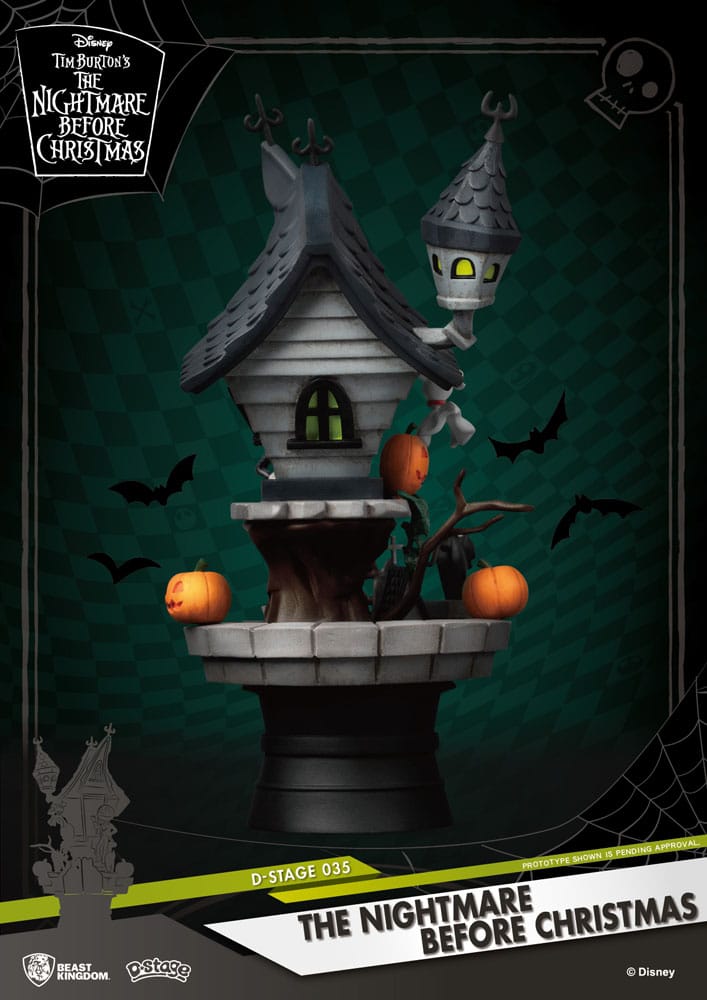 Pesadilla antes de Navidad Diorama PVC D-Stage Jack's Haunted House 15 cm - Z POP Toys