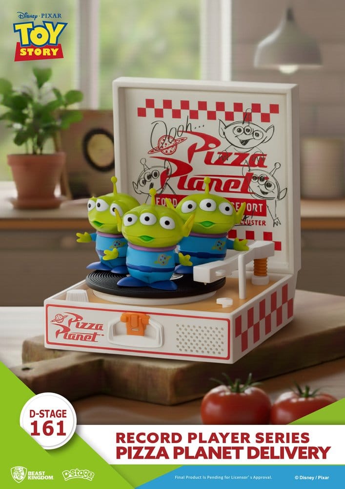 Toy Story Record Player Series Figura de PVC Pizza Planet Delivery 12 cm