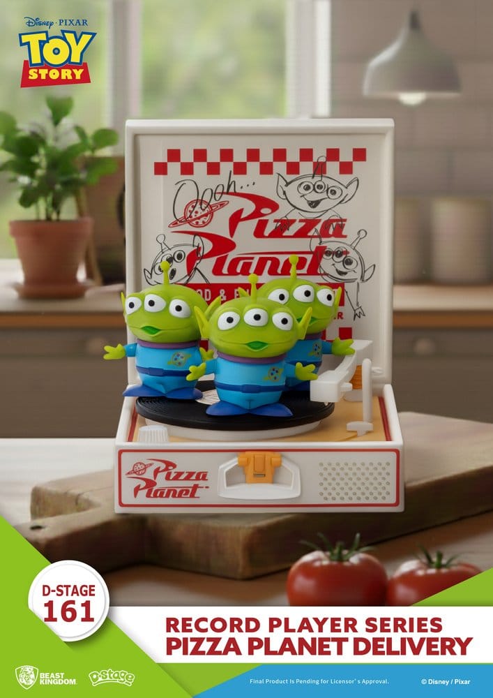 Toy Story Record Player Series Figura de PVC Pizza Planet Delivery 12 cm