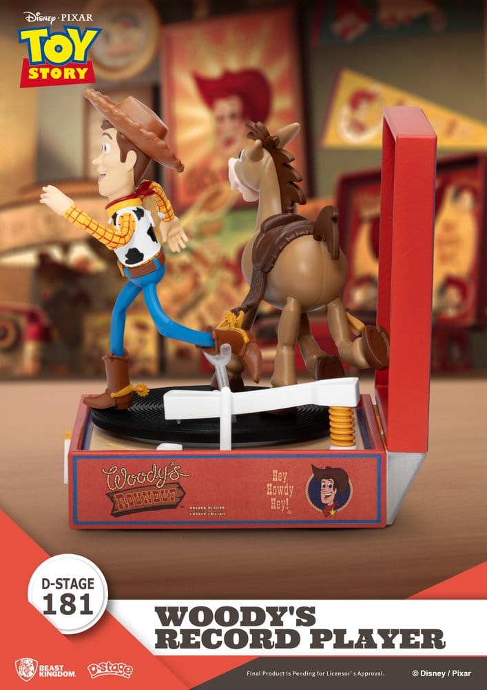Toy Story Record Player Series Figura de PVC Woody's Record Player 13 cm