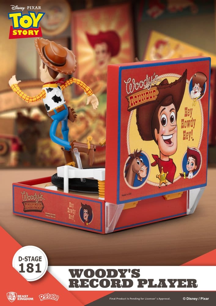 Toy Story Record Player Series Figura de PVC Woody's Record Player 13 cm