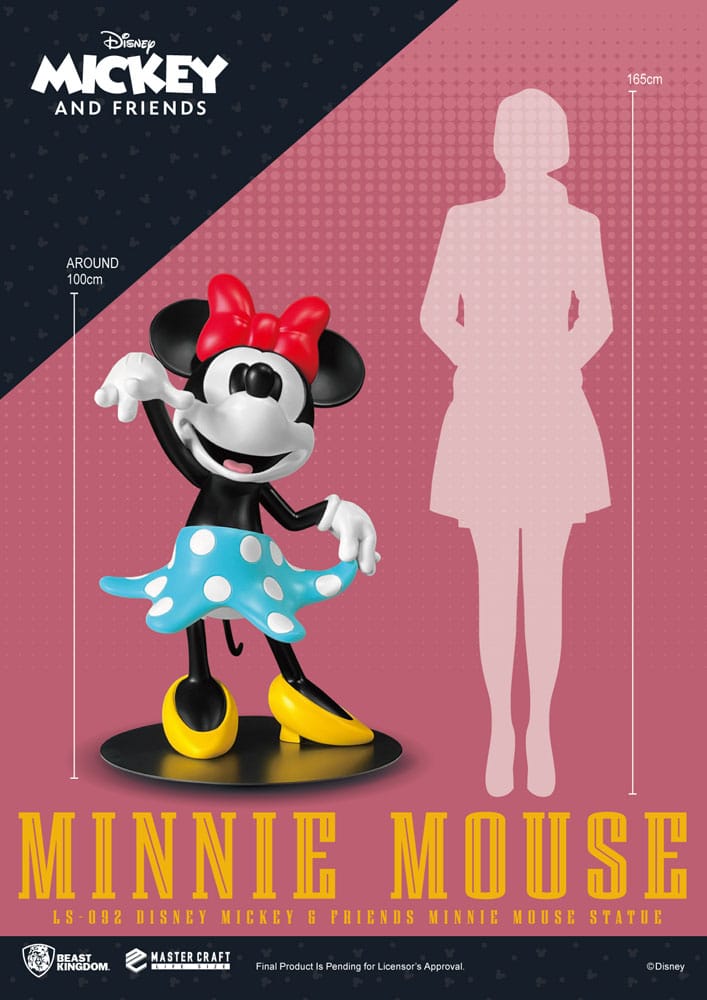 Disney Estatua tamaño real Minnie Mouse 104 cm