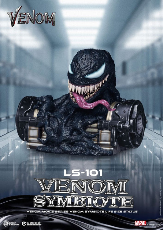 Venom Estatua tamaño real Movie Series Venom Symbiote 24 cm