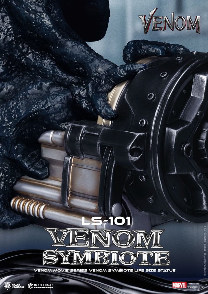 Venom Estatua tamaño real Movie Series Venom Symbiote 24 cm