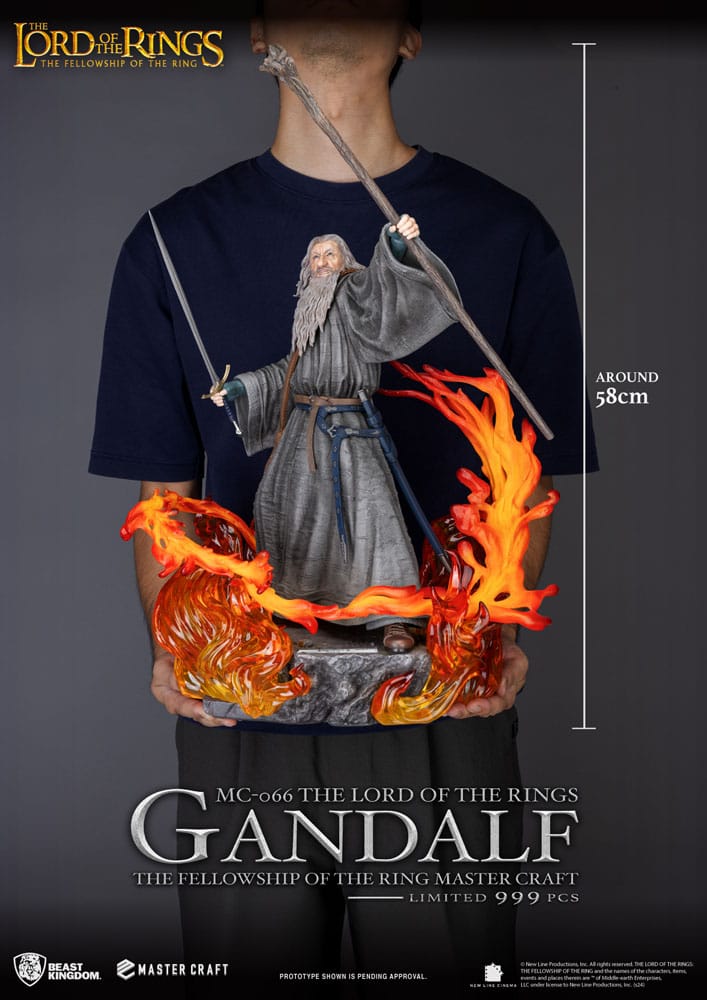 El Señor de los Anillos Estatua Master Craft Gandalf 58 cm - Z POP Toys