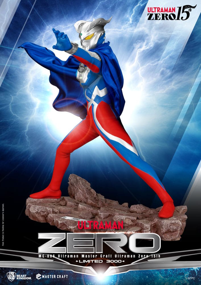 Ultraman Estatua Master Craft Ultraman Zero 15th 41 cm