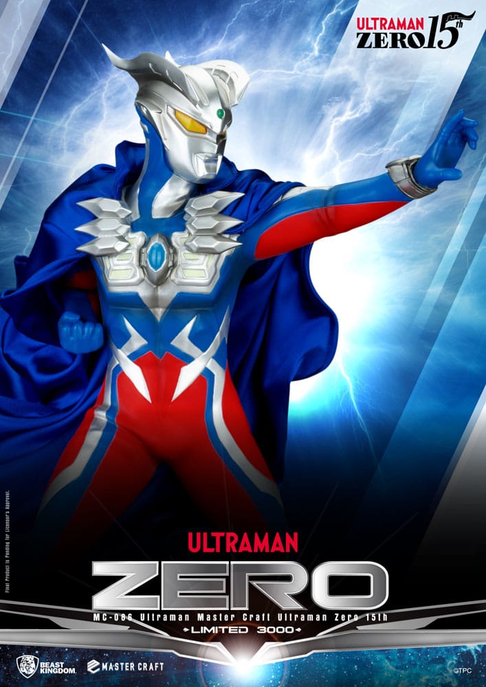 Ultraman Estatua Master Craft Ultraman Zero 15th 41 cm