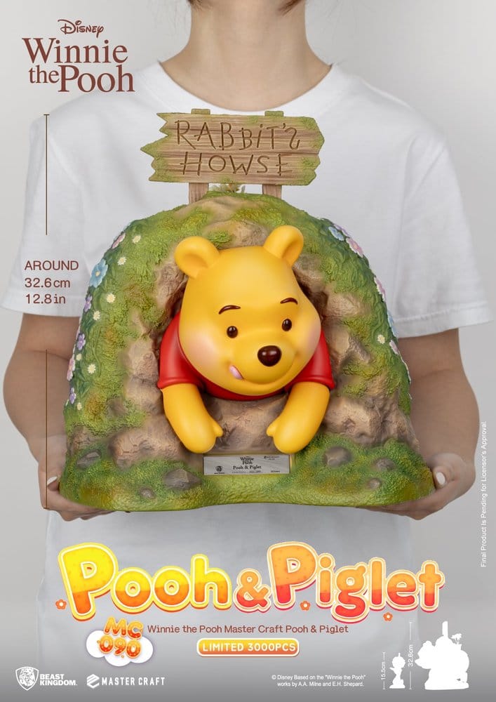 Disney Estatua Master Craft Pooh & Piglet 33 cm