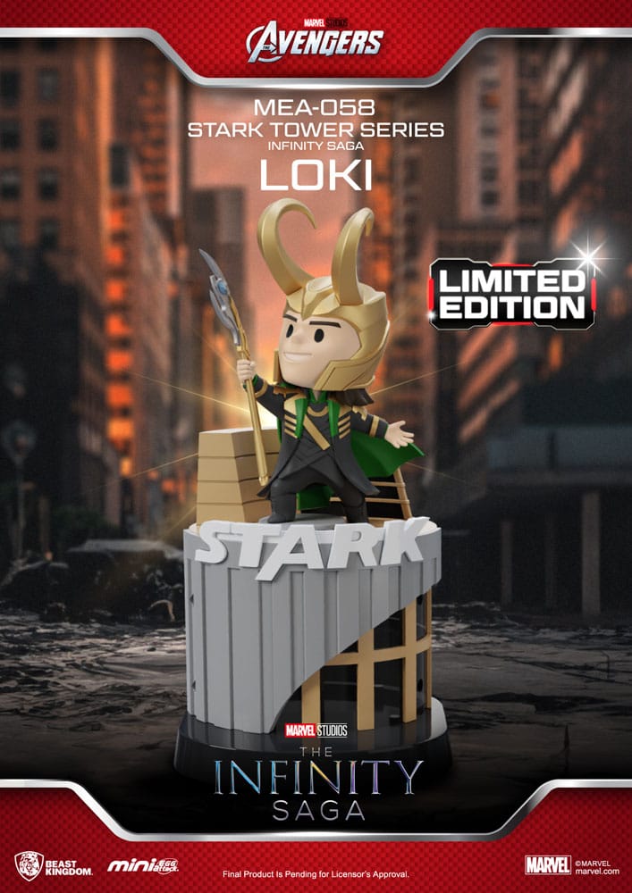 Marvel Figura Mini Egg Attack The Infinity Saga Stark Tower series Tony Stark & Mark VII suit pod mod 12 cm