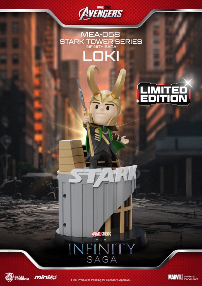 Marvel Figura Mini Egg Attack The Infinity Saga Stark Tower series Tony Stark & Mark VII suit pod mod 12 cm