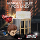 Marvel Figura Mini Egg Attack The Infinity Saga Stark Tower series Tony Stark & Mark VII suit pod mod 12 cm