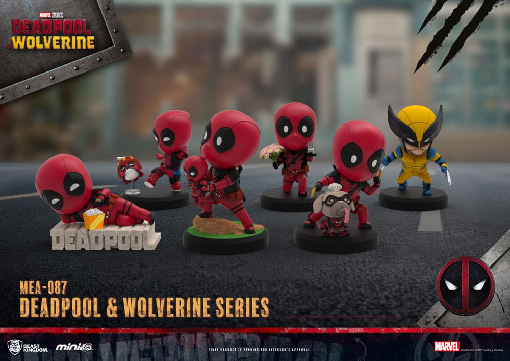Deadpool 3 Pack de 6 Figuras Deadpool & Wolverine Series Mini Egg Attack Set 8 cm - Z POP Toys