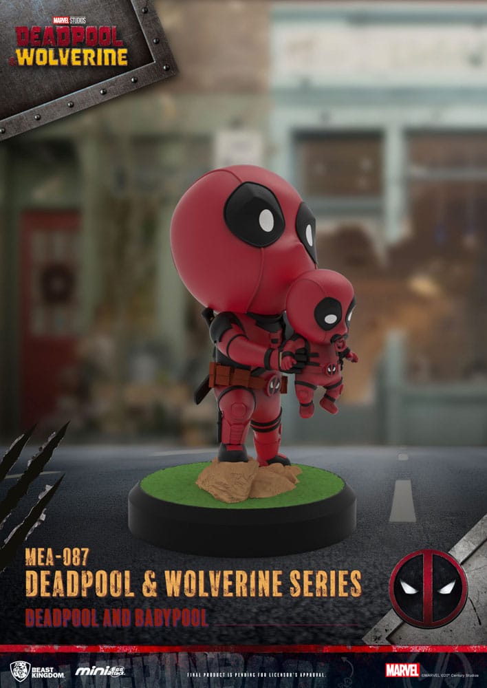 Deadpool 3 Pack de 6 Figuras Deadpool & Wolverine Series Mini Egg Attack Set 8 cm - Z POP Toys
