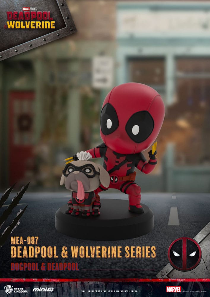 Deadpool 3 Pack de 6 Figuras Deadpool & Wolverine Series Mini Egg Attack Set 8 cm - Z POP Toys