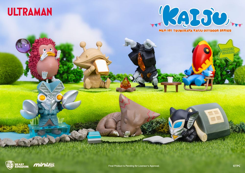 Ultraman Mini Egg Attack Serie para exteriores Figuras Tsuburaya Kaiju Blind Box (6) 7 cm - Z POP Toys