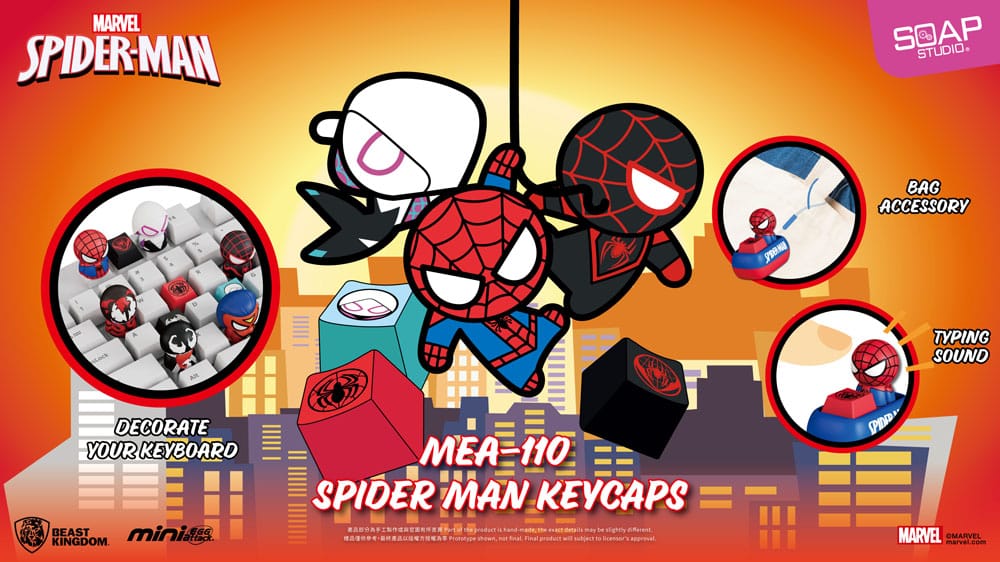 Spider Man Figuras Mini Egg Attack Blind Box keycaps 5 cm (6) - Z POP Toys