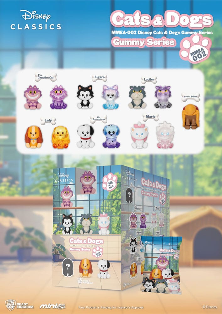 Disney Cats & Dogs Figuras Mini Egg Attack Blind Box Gummy Series 3 cm (24)