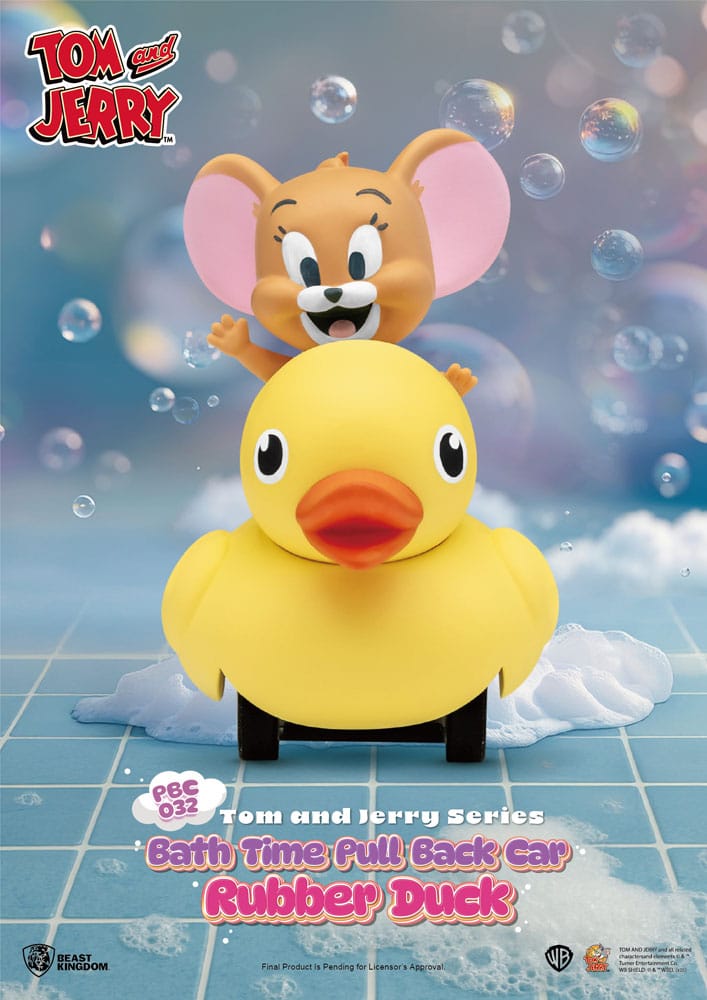 Tom & Jerry Pull Back Car Series Pack de 6 Coches de Cuerda Bath Time Blind Box - Z POP Toys