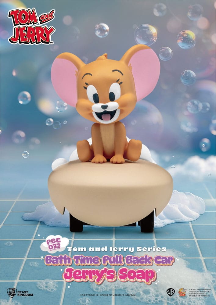 Tom & Jerry Pull Back Car Series Pack de 6 Coches de Cuerda Bath Time Blind Box - Z POP Toys