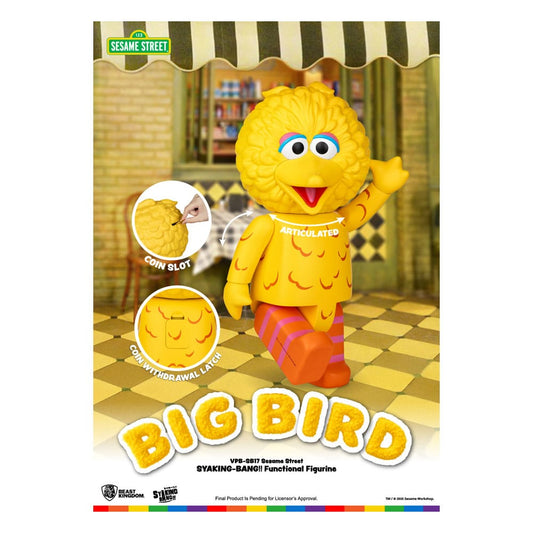 Sesame Street Syaking Bang Series hucha de PVC Big Bird 49 cm