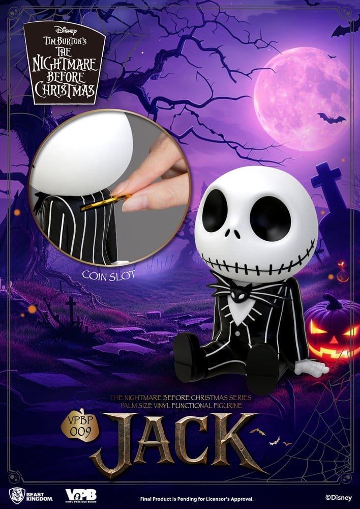 Pesadilla antes de Navidad Palm Size Figura Hucha Jack 12 cm