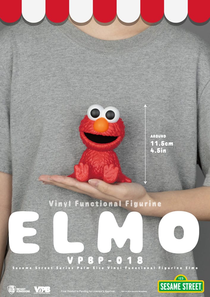 Sesame Street Vinyl huchas Elmo 12 cm - Z POP Toys