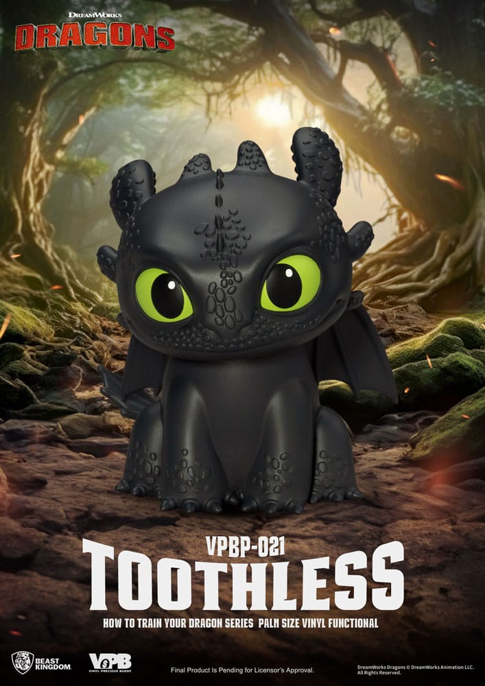 Cómo entrenar a tu dragón Vinyl huchas Desdentao 12 cm - Z POP Toys