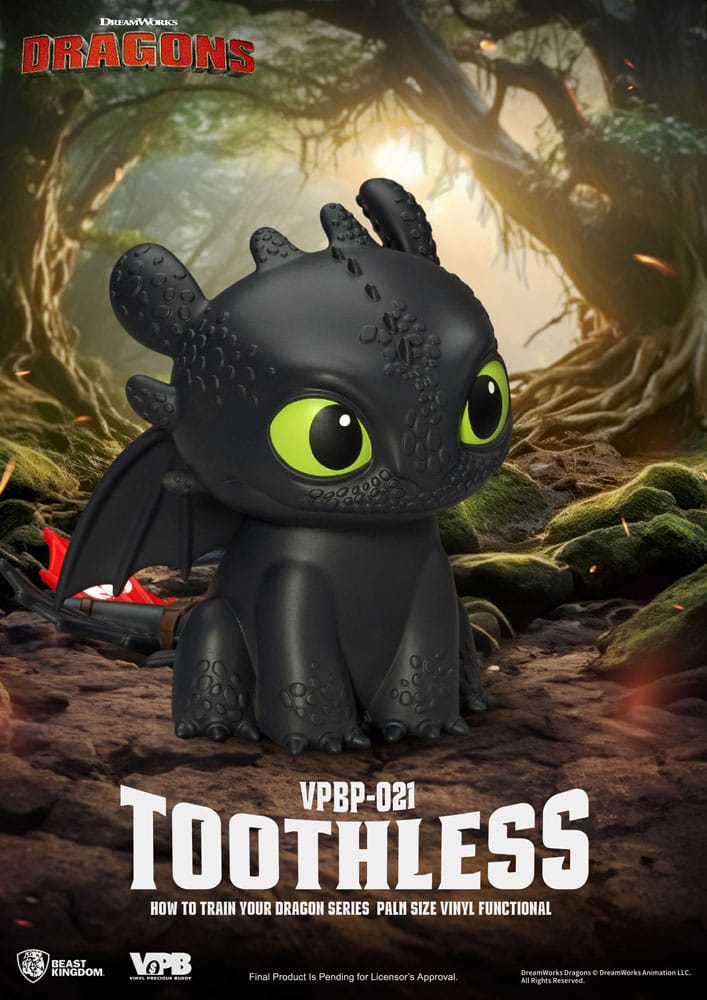 Cómo entrenar a tu dragón Vinyl huchas Desdentao 12 cm - Z POP Toys