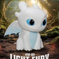 Cómo entrenar a tu dragón Vinyl huchas Light Fury 12 cm