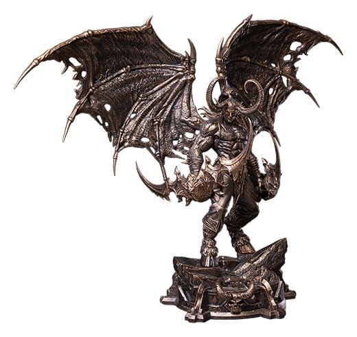World of Warcraft 1/10 Scale Estatua Illidan Stormrage (Bronze-Colored) 34 cm