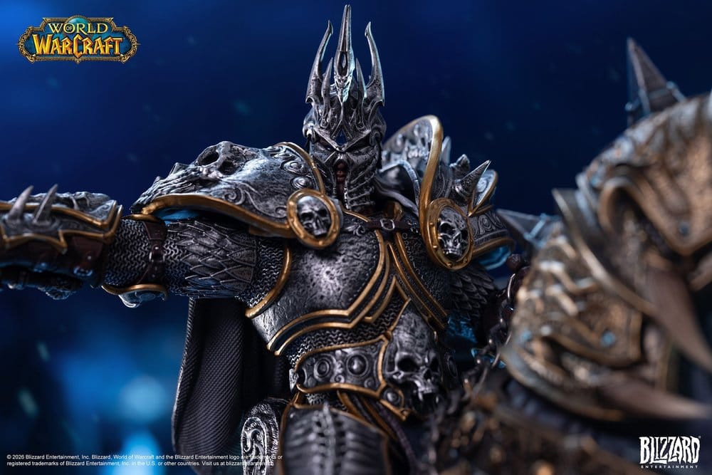 Warcraft Estatua The Lich King & Invincible 36 cm