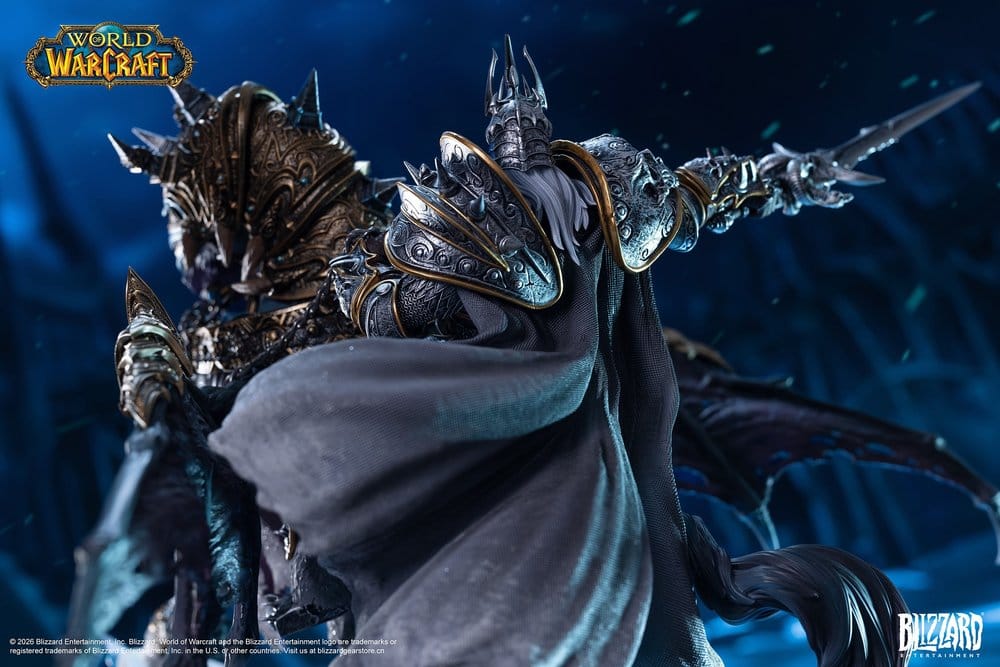 Warcraft Estatua The Lich King & Invincible 36 cm