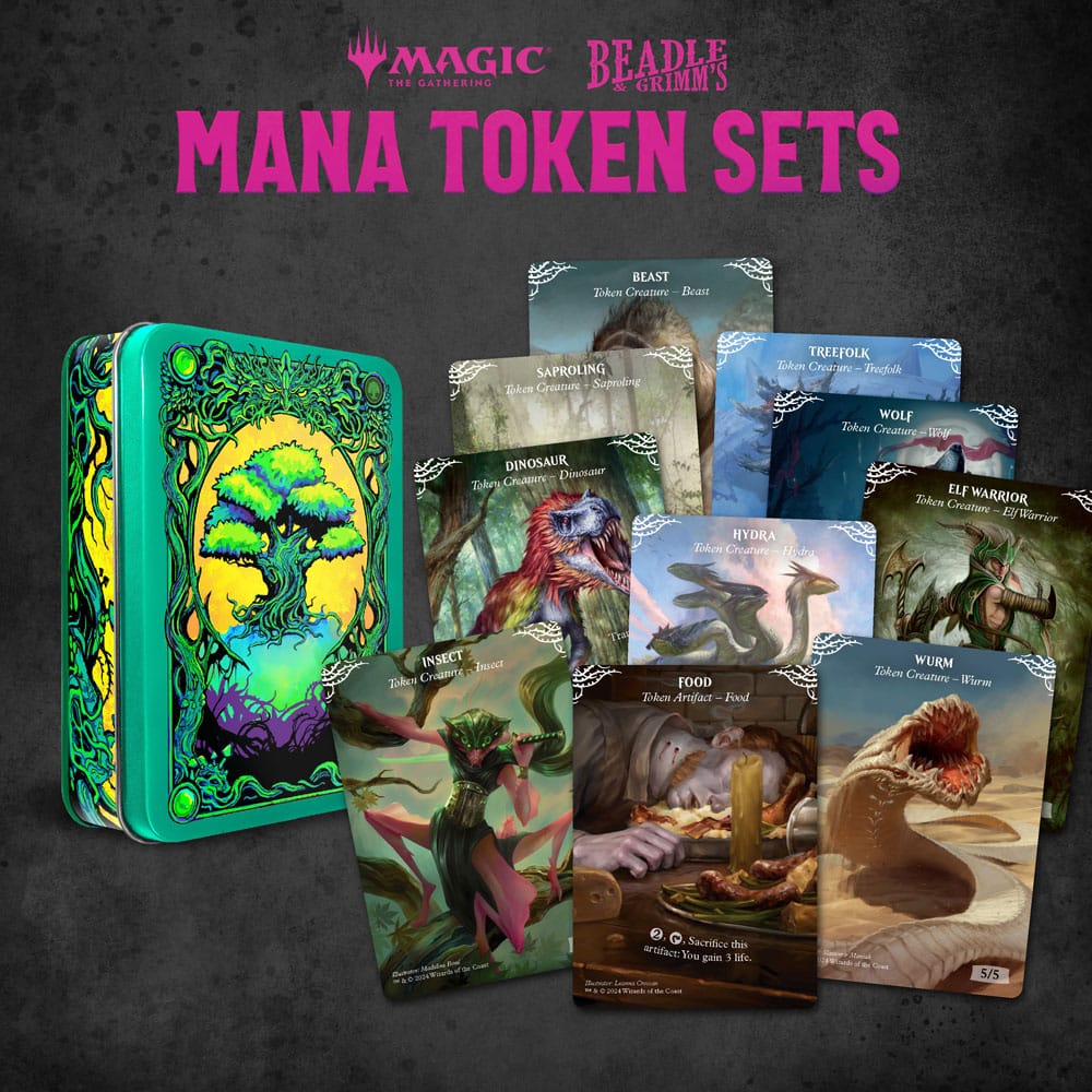 Magic the Gathering Dice and Token Pack Green Mana - Z POP Toys