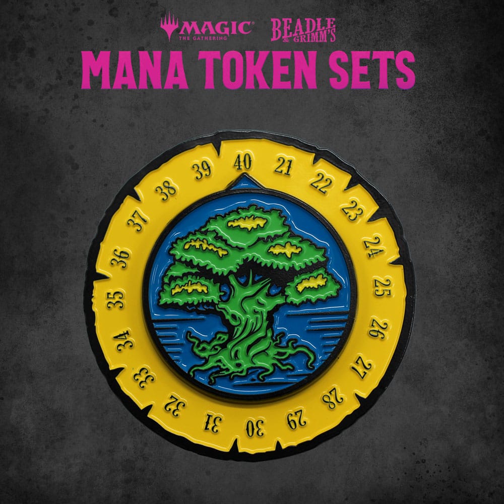 Magic the Gathering Dice and Token Pack Green Mana - Z POP Toys