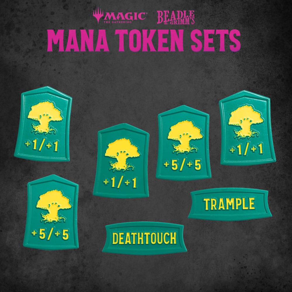 Magic the Gathering Dice and Token Pack Green Mana - Z POP Toys