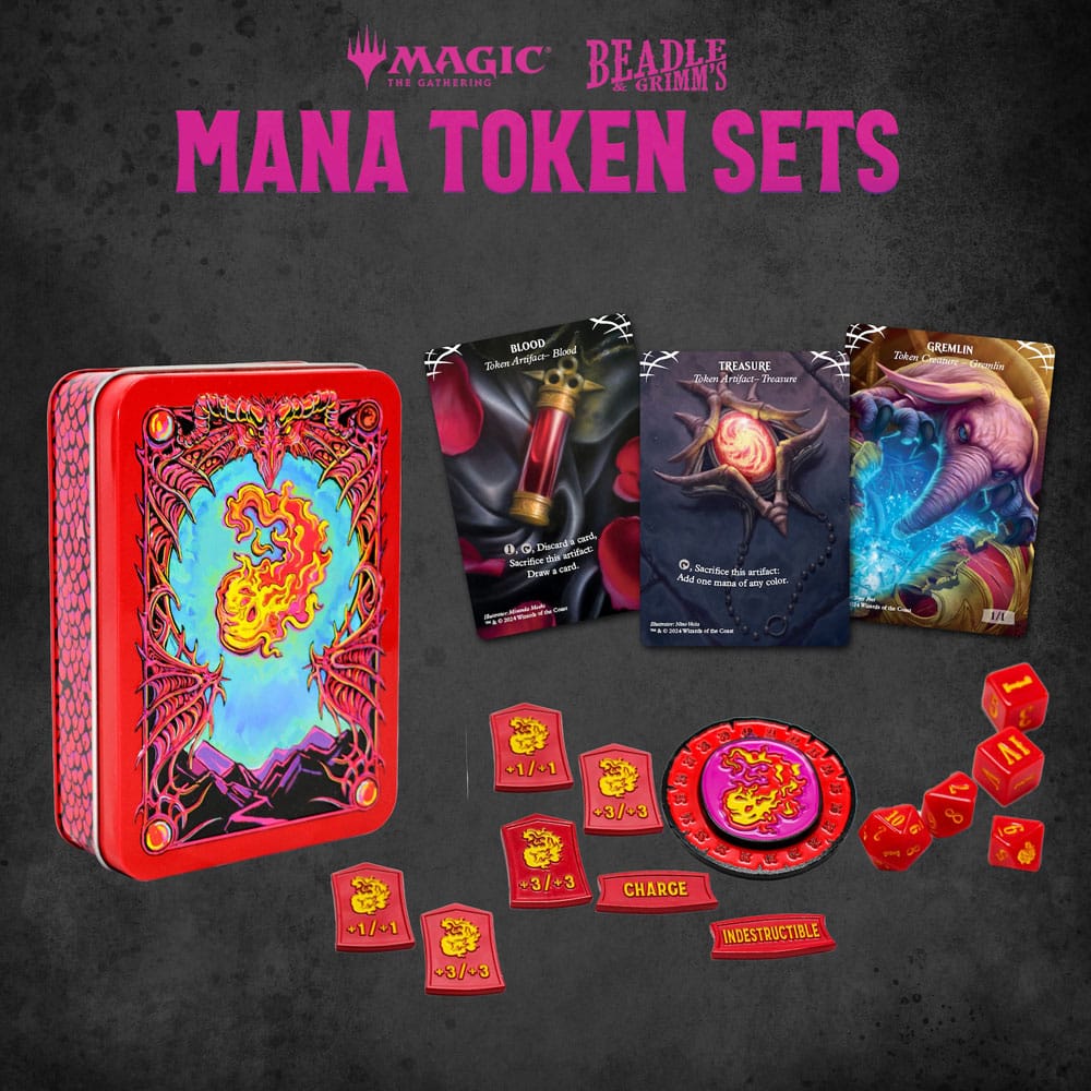 Magic the Gathering Dice and Token Pack Red Mana - Z POP Toys
