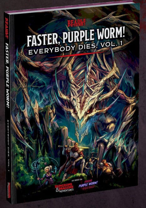 Dungeons & Dragons Adventure Book Faster, Purple Worm *Inglés* - Z POP Toys