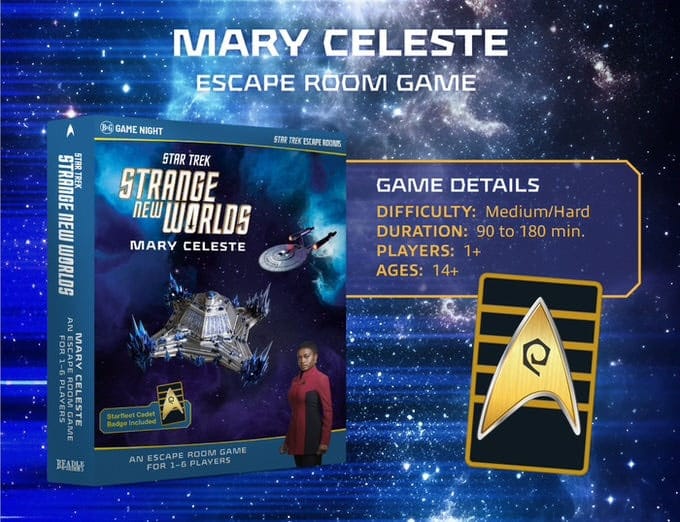 Star Trek: Nuevos y extraños mundos Escape Room Game Mary Celeste   *Edición Inglés*