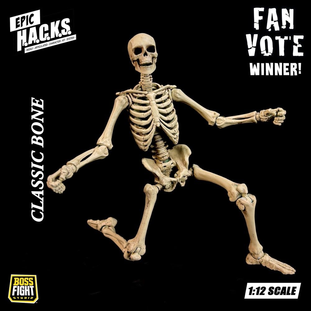 Epic H.A.C.K.S. Figura 1/12 Skeleton Blank Classic Bone