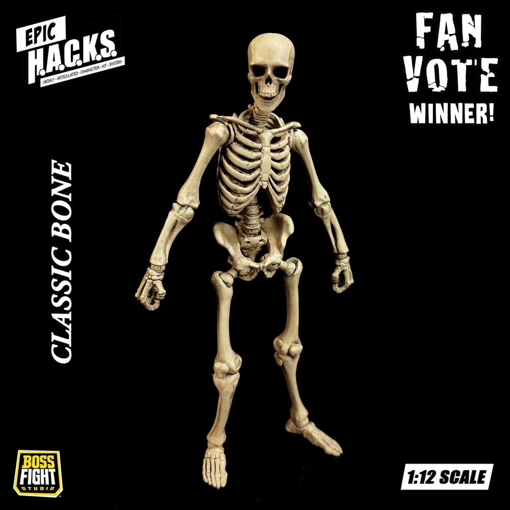 Epic H.A.C.K.S. Figura 1/12 Skeleton Blank Classic Bone