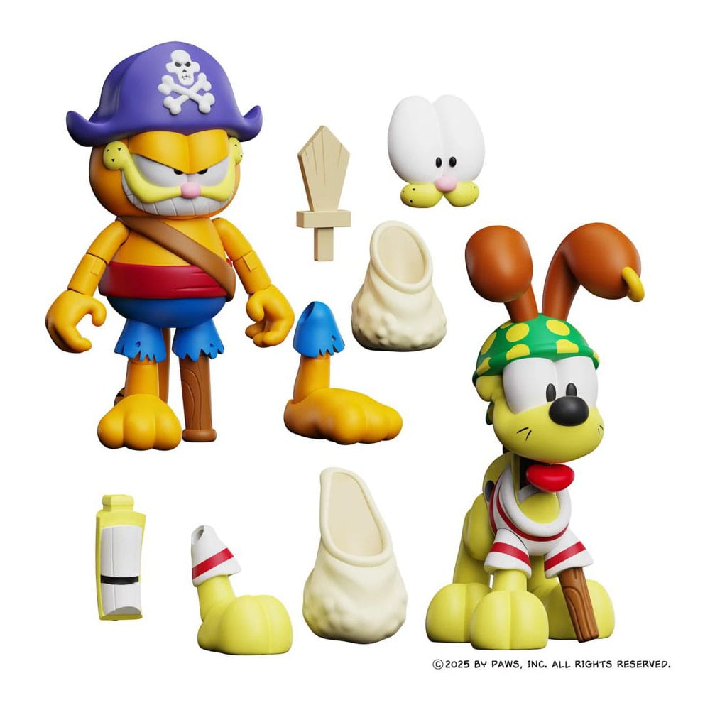 Garfield Pack de 2 Figuras Pirate Garfield and Pirate Odie - Z POP Toys