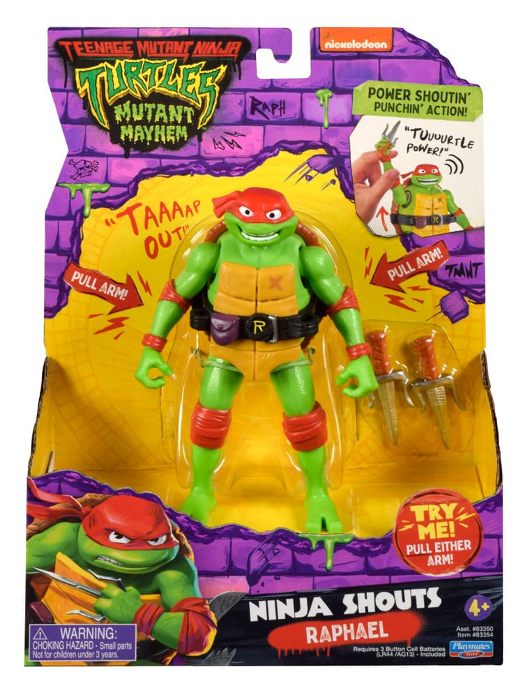 Ninja Turtles: Caos Mutante Ninja Shouts Figura Raphael 14 cm