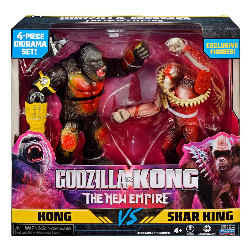 Godzilla x Kong: El Nuevo Imperio Diorama 2-Pack Kong vs Skar 15 cm - Z POP Toys