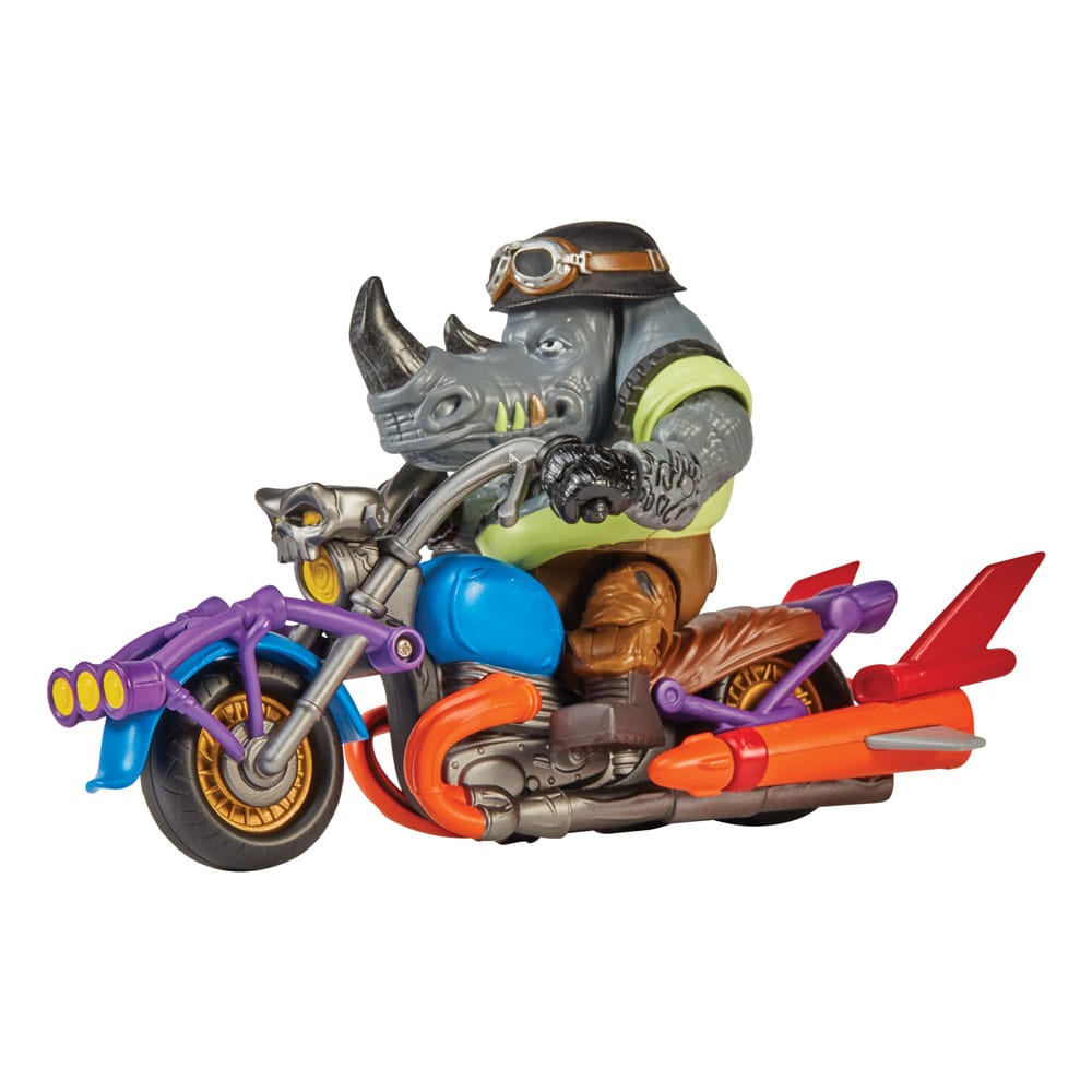 Tortugas Ninja Figura Rocksteady y Chopper 12 cm