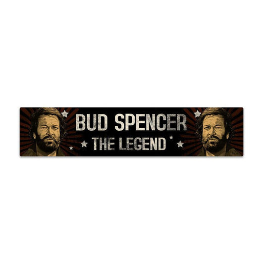 Bud Spencer Placa de Chapa con imán The Legend 16 x 3,5 cm